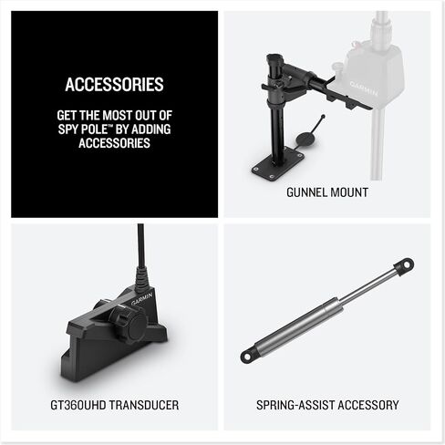 Garmin Spy™ Pole, 42" Motorized Sonar Control Pole Mount, Built to Hold Both LiveScope™ and 360 Transducers in Saudi Arabia