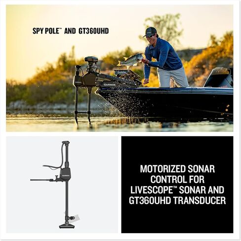 Garmin Spy™ Pole, 42" Motorized Sonar Control Pole Mount, Built to Hold Both LiveScope™ and 360 Transducers in Saudi Arabia