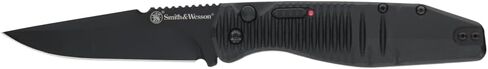 Smith & Wesson Special Ops Push Button Folder with Button Lock, Pocket Clip, Aluminum Handle, 1.9"-3.5", Steel Blade, For Tactical, Survival, and Everyday Carry in Saudi Arabia