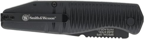Smith & Wesson Special Ops Push Button Folder with Button Lock, Pocket Clip, Aluminum Handle, 1.9"-3.5", Steel Blade, For Tactical, Survival, and Everyday Carry in Saudi Arabia