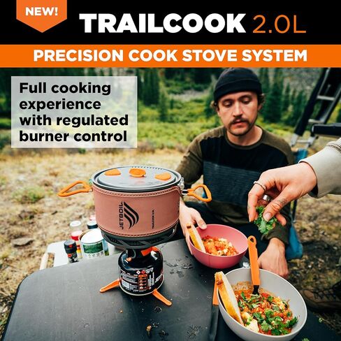 نظام الطبخ Jetboil TrailCook 2.0L للتخييم وحقيبة الظهر مع تحكم في الحرارة قابل للتعديل، جديد لعام 2026، أسمر ضارب للصفرة in Kuwait