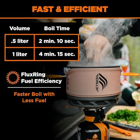 نظام الطبخ Jetboil TrailCook 2.0L للتخييم وحقيبة الظهر مع تحكم في الحرارة قابل للتعديل، جديد لعام 2026، أسمر ضارب للصفرة in Kuwait