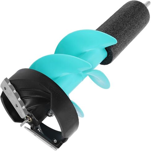Electric Ice Auger 6Inch Heavy Duty Ice Drill Kit with Incisive Blades Impact Design for Ice Fishing Emergency Aluminum Alloy Construction 17.7Inch Length in Saudi Arabia