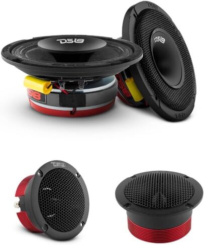 DS18 Sonic Power Duo Bundle - 2X 6.5 Hybrid Loudspeakers Built in Driver with 2X Super Bullet Tweeters - Precision and Power Unleashed in Car Audio Stereo Systems in Saudi Arabia