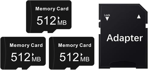 Micro SD Card 512MB (0.5GB) Pack of 3 in Bulk Low Capacity for MP3/Old Phones/Small Files Only -Not for Cameras/Dashcams/GB Devices in Saudi Arabia