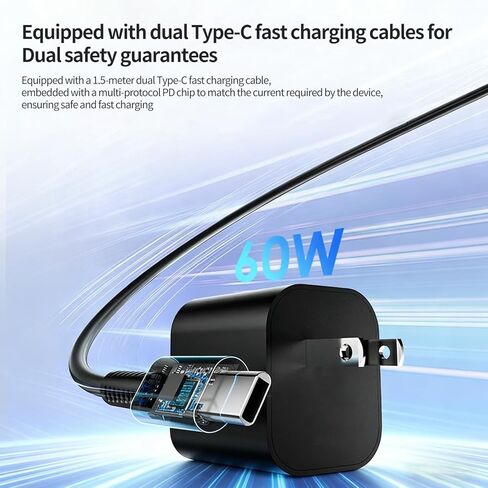 60W Switch 2 AC Adapter for Nintendo Switch/OLED/Lite/Console/HDMI/Steam Deck 2/4K TV Mode HAC-002 for ASUS ROG Ally for iPhone 17 pm Games & Accessories PD Fast Charger with 6.6FT(2M) Cable in Saudi Arabia