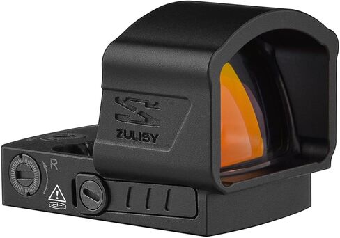 Zulisy Z1 XL 6 MOA Micro Open Red Dot Sight، متوافق مع RMSc 507k Footprint Mount Pistol Mount، 1x25mm عدسة كبيرة خفيفة الوزن بصريات تكتيكية عاكسة للضوء، اهتز للاستيقاظ، بطارية جانبية، 1 نقرة 1 MOA in Kuwait