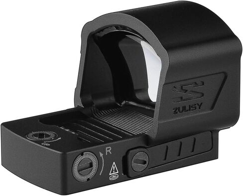 Zulisy Z1 XL 6 MOA Micro Open Red Dot Sight، متوافق مع RMSc 507k Footprint Mount Pistol Mount، 1x25mm عدسة كبيرة خفيفة الوزن بصريات تكتيكية عاكسة للضوء، اهتز للاستيقاظ، بطارية جانبية، 1 نقرة 1 MOA in Kuwait