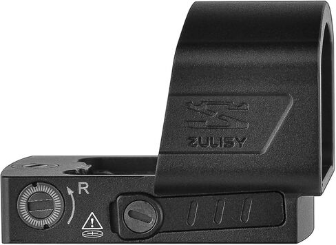 Zulisy Z1 XL 6 MOA Micro Open Red Dot Sight، متوافق مع RMSc 507k Footprint Mount Pistol Mount، 1x25mm عدسة كبيرة خفيفة الوزن بصريات تكتيكية عاكسة للضوء، اهتز للاستيقاظ، بطارية جانبية، 1 نقرة 1 MOA in Kuwait