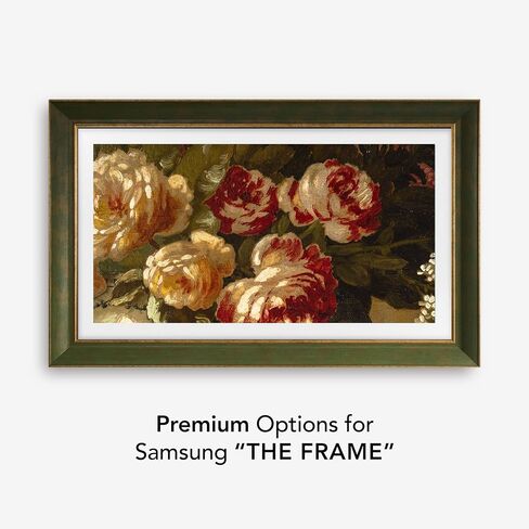 Lisbon Green Handmade TV Frame – Compatible ONLY with Samsung The Frame (Fits 2021-2025 Frame TV, 85'') in Saudi Arabia