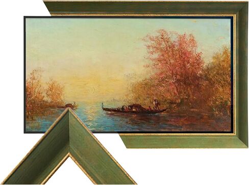 Lisbon Green Handmade TV Frame – Compatible ONLY with Samsung The Frame (Fits 2021-2025 Frame TV, 85'') in Saudi Arabia