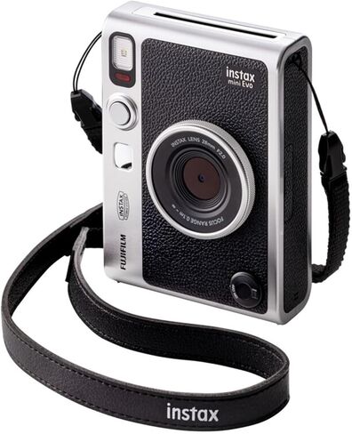 Fujifilm Instax Mini Evo Hybrid Instant Camera (Black) Bundle with 20-Exposure Film, 32GB microSD Card, Protective Case, Photo Album, Screen Protectors, USB Card Reader in Saudi Arabia