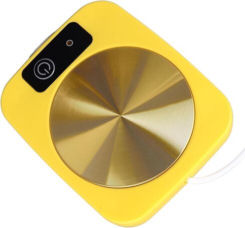 Alomejor Alomejor USB Powered Coffee Warmer Smart Temperature Control Mug Warmer Constant 131℉ Portable Cup Energy Saving Suitable for Home Office Travel White 1 X Coffee (Yellow) (Yellow) in Saudi Arabia