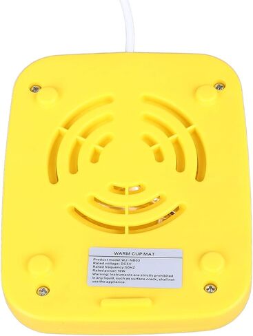 Alomejor Alomejor USB Powered Coffee Warmer Smart Temperature Control Mug Warmer Constant 131℉ Portable Cup Energy Saving Suitable for Home Office Travel White 1 X Coffee (Yellow) (Yellow) in Saudi Arabia