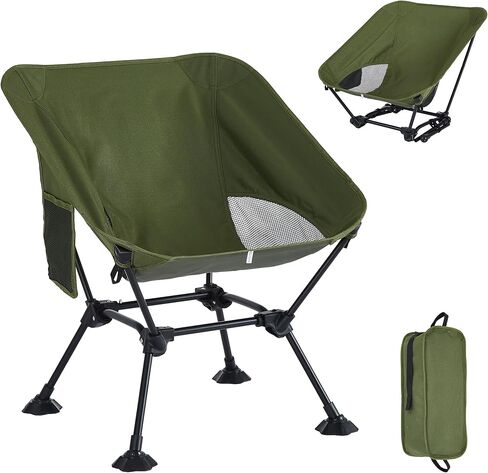 Ultralight Camping Chair,Compact Folding Chair with Anti-Sinking Large Feet and Storage Bag,Lightweight Backpack Chair for Naturehike,Travel,Beach,Hiking in Saudi Arabia