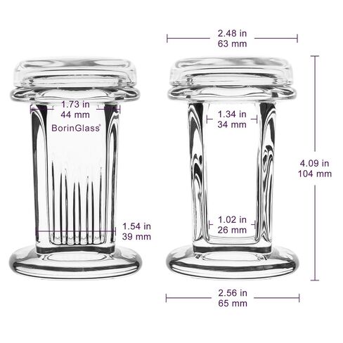 BorinGlass TLC Developing Tank, Square with Glass Lid, Small Borosilicate Glass Chamber for Thin Layer Chromatography Lab Analysis in Saudi Arabia
