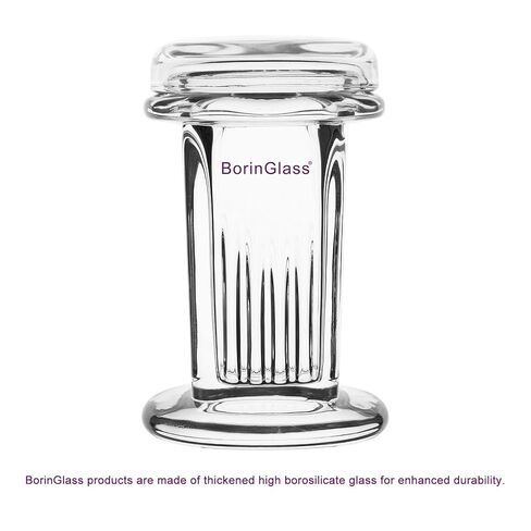 BorinGlass TLC Developing Tank, Square with Glass Lid, Small Borosilicate Glass Chamber for Thin Layer Chromatography Lab Analysis in Saudi Arabia