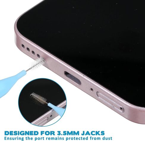 USB C Dust Plug, Silicone Port Cover Protector with Cleaning Brush, Type C Charging Port Protectors Compatible with 17 16 15 Series Samsung Galaxy Google Pixel All Type C Devices in Saudi Arabia