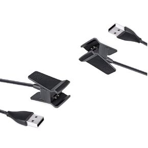 2Pcs Charger Compatible for Fitbit Alta, Replacement USB Charging Cable Clip for Fitbit Alta Fitness Tracker 100cm / 3.3ft Arm and Wristband Technology, Black in Kuwait
