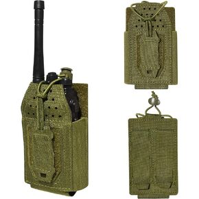 Molitical Tactical Radio Pouch,Baofeng uv-5r Pouch,Walkie Talkie Holder,Two Way Radio Pouches Compatible with Smartphone Power Bank in Saudi Arabia