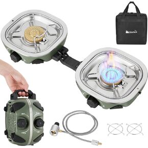 Gonex Propane Camping Stove, 2-Burner Portable Camp Stove, 20,000 BTU in Kuwait