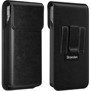 Stronden Magnetic Closure Holster for Google Pixel 10 Pro, 10, 9 Pro, 9 - Leather Vertical Belt Case, Premium Pouch (Fits Slim/Regular Case On) (Black, Medium) in Kuwait
