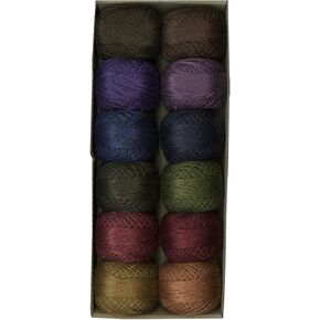 Valdani Perle Cotton Embroidery Thread Size 12 Muddy Monet Collection in Kuwait
