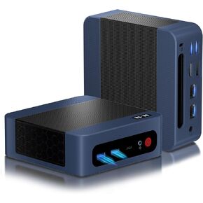 wo-we Mini PC AMD Ryzen 5 3500U(Beats N150/4300U), 8GB DDR4 RAM 256GB NVMe SSD, Vega 8 Graphics Mini Desktop Computer,Triple 4K Displays,Support 2.5''SSD,USB-C/Dual HDMI,WiFi5 BT5.0 for Office Home in Kuwait