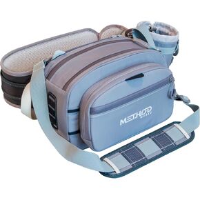 Method Works Fishing Sliding 9L Fly Fishing Waist Pack - Modular Lumbar Pack with Net Holster, Magnetic Quick-Access Pockets, Adjustable Belt & Shoulder Strap, Water-Resistant Fly Fishing Bag in Saudi Arabia