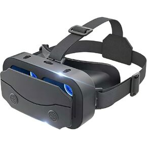 نظارات الواقع الافتراضي ثلاثية الأبعاد VR - شاشة كبيرة بانورامية 360 درجة، مضادة للضوء الأزرق، مسافة حدقة قابلة للتعديل، نظارات الوقاية من التعب للأفلام والألعاب in Kuwait