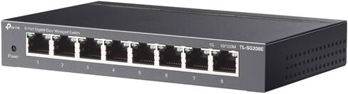 TP-Link 8 Port Gigabit Easy Managed Switch, VLAN, Auto Loop Prevention, IGMP Snooping, Fanless, Managed by Omada, Durable Metal w/ Shielded Ports(TL-SG208E) in Saudi Arabia