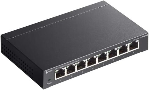 TP-Link 8 Port Gigabit Easy Managed Switch, VLAN, Auto Loop Prevention, IGMP Snooping, Fanless, Managed by Omada, Durable Metal w/ Shielded Ports(TL-SG208E) in Saudi Arabia