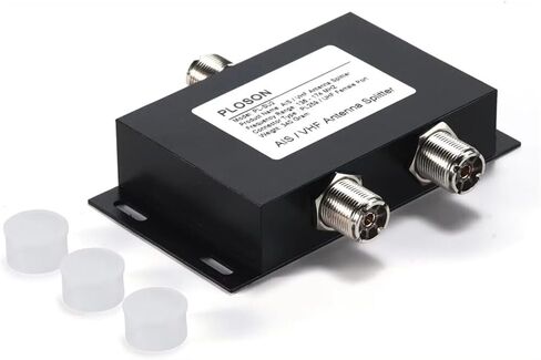 PL-SU2 VHF Power Splitter 136-174MHz 2-Way Divider 50W 100W UHF أنثى موصل لـ AIS Marine Ship مكررات الاتصالات الراديوية مكرر إشارة الفاصل عالي العزلة منخفض فقدان الإدراج سبائك الألومنيوم in Kuwait