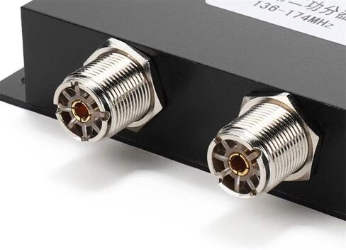 PL-SU2 VHF Power Splitter 136-174MHz 2-Way Divider 50W 100W UHF أنثى موصل لـ AIS Marine Ship مكررات الاتصالات الراديوية مكرر إشارة الفاصل عالي العزلة منخفض فقدان الإدراج سبائك الألومنيوم in Kuwait