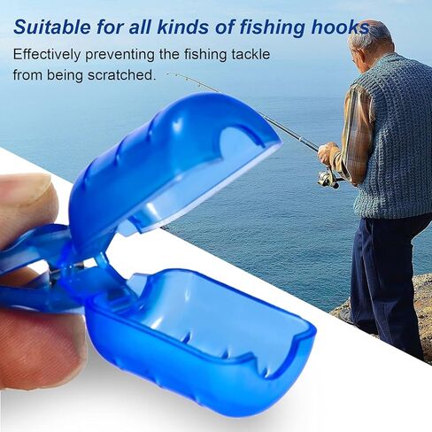 10PCS EVA Fishing Hook Cover, Squid Jig Hook Fishing Tackle Boxes Tools Protector for All Kinds of Hooks (S) in Saudi Arabia