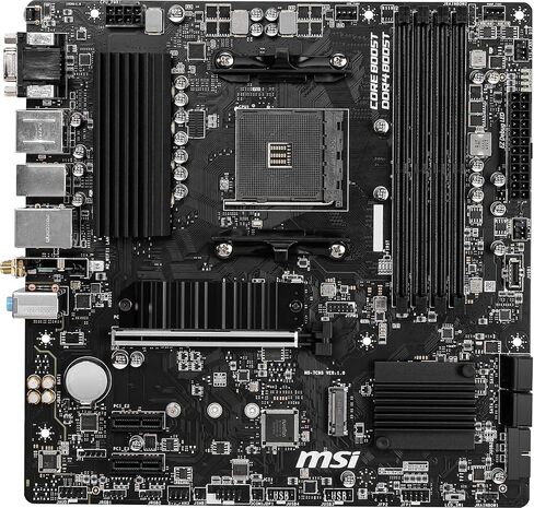 مجموعة ذاكرة وحدة المعالجة المركزية للوحة الأم Newegg - حزمة B550M PRO-VDH WiFi مع Ryzen 5 5500 وT-Force Delta RGB 16 جيجابايت (2 × 8 جيجابايت) TF3D416G3200HC16FDC01 in Kuwait