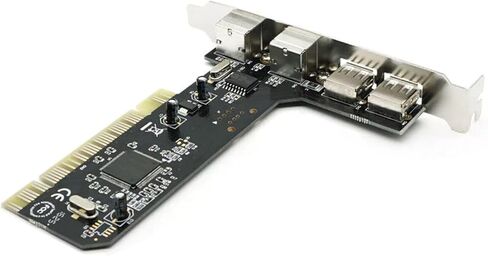 Black PCI to PS/2 USB 2.0 for PC Keyboard Mouse Adapter Card Converter US in Saudi Arabia
