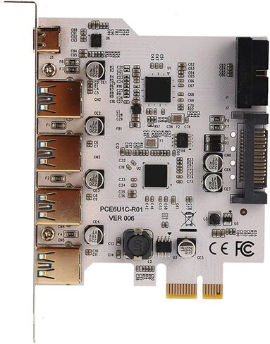 PCIE to USB3.0 Expansion Card 4-Port TYPEC Adapter Expansion Card, with Driver CD in Saudi Arabia