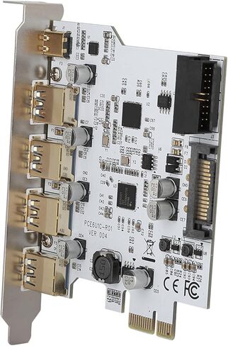 PCIE to USB3.0 Expansion Card 4-Port TYPEC Adapter Expansion Card, with Driver CD in Saudi Arabia