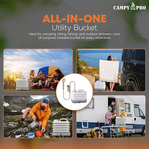 Collapsible Water Container, BPA Free - Water Storage, Camping Water Jug, Portable Water Storage for Outdoor, Gardening, Picnic, RV & Fishing & Emergency Water Storage in Saudi Arabia