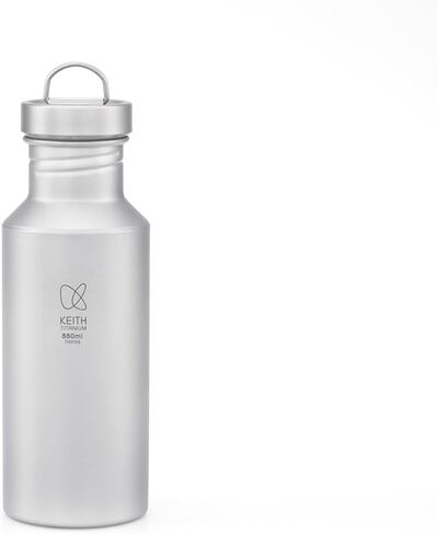 Keith Titanium Water Bottle Lightweight Direct Drinking Wide Mouth Camping Water Bottle Storage Case for Climbing Bikes (18.6oz-Ti3031) in Saudi Arabia
