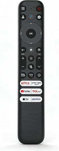 جهاز التحكم عن بعد RC813 متوافق مع أجهزة التلفاز الذكية TCL Google TV LED QLED 4K UHD البديلة لسلسلة S4 S5 Q6 QM7، نطاق 40 قدمًا، تصميم زر كبير لاختصار Netflix in Kuwait