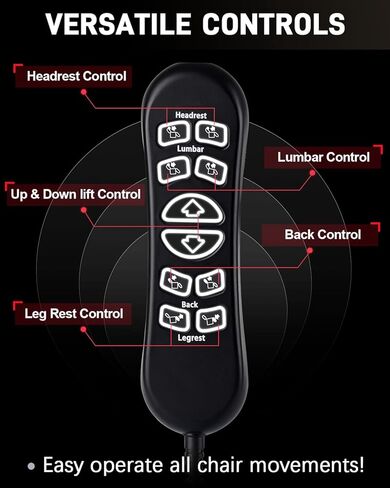 10 Button 5 Pin Lift Chair Remote Fit for Pride Standard & Early Version Vivalift 2 Lift Chair, Select Flexsteel Recliners & Ashley Furniture, CTL1707190 Flexsteel Recliner Parts 2-Year Replacement in Saudi Arabia