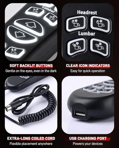 10 Button 5 Pin Lift Chair Remote Fit for Pride Standard & Early Version Vivalift 2 Lift Chair, Select Flexsteel Recliners & Ashley Furniture, CTL1707190 Flexsteel Recliner Parts 2-Year Replacement in Saudi Arabia