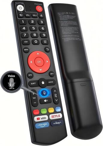 بديل جهاز التحكم عن بعد الصوتي V3 Plus/Pro الجديد للتحكم عن بعد الصوتي عبر البلوتوث لموديلات vSeeBox V3 Plus/Pro - جهاز تحكم عن بعد بلوتوث قابل للبرمجة متوافق مع صندوق التلفزيون vSeeBox in Kuwait