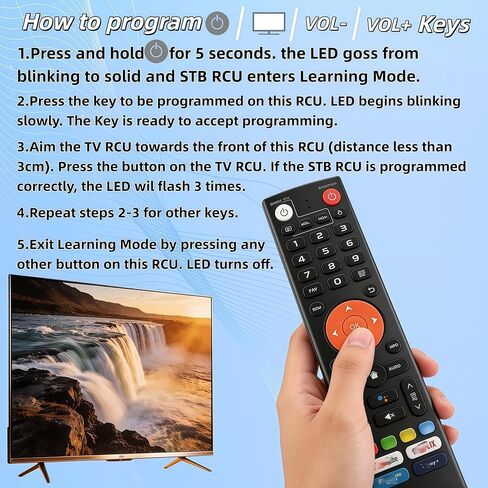 بديل جهاز التحكم عن بعد الصوتي V3 Plus/Pro الجديد للتحكم عن بعد الصوتي عبر البلوتوث لموديلات vSeeBox V3 Plus/Pro - جهاز تحكم عن بعد بلوتوث قابل للبرمجة متوافق مع صندوق التلفزيون vSeeBox in Kuwait