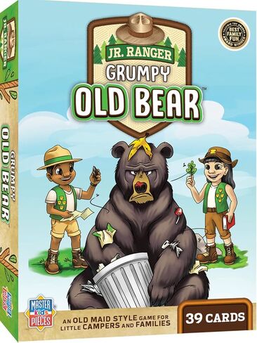 MasterPieces Licensed Kids Games - Jr Ranger - Grumpy Old Bear Kids Card Game Games for Kids & Family, Laugh and Learn in Saudi Arabia