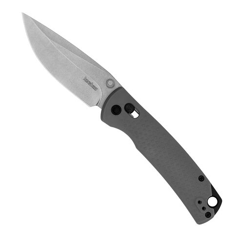Kershaw Sequence Pocket Knife, Gray Design, 3.32 Inch Stainless Steel Drop Point Blade, EDC with Manual Opening, Reversible Deep Carry Pocketclip, Everyday Carry Pocket Knife for Men and Women in Saudi Arabia