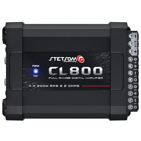 Stetsom CL 800.4_2 Ohms - 800W RMS 4 Channels Amplifier with RCA & High Input and Crossover LPF & HPF at 90 Hz in Saudi Arabia
