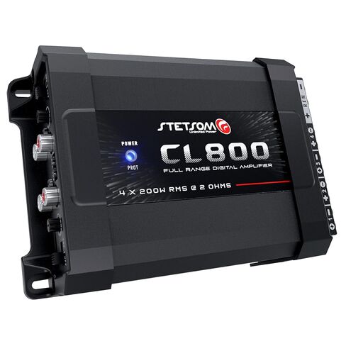 Stetsom CL 800.4_2 Ohms - 800W RMS 4 Channels Amplifier with RCA & High Input and Crossover LPF & HPF at 90 Hz in Saudi Arabia